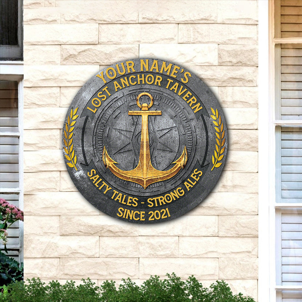 89Customized Lost anchor tavern Customized Wood Sign