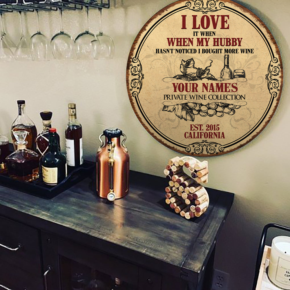 89Customized I love my hubby Customized Wood Sign