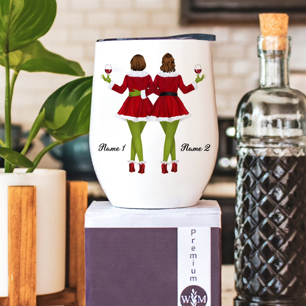89Customized Drink up Grinches Personalized Wine Tumbler