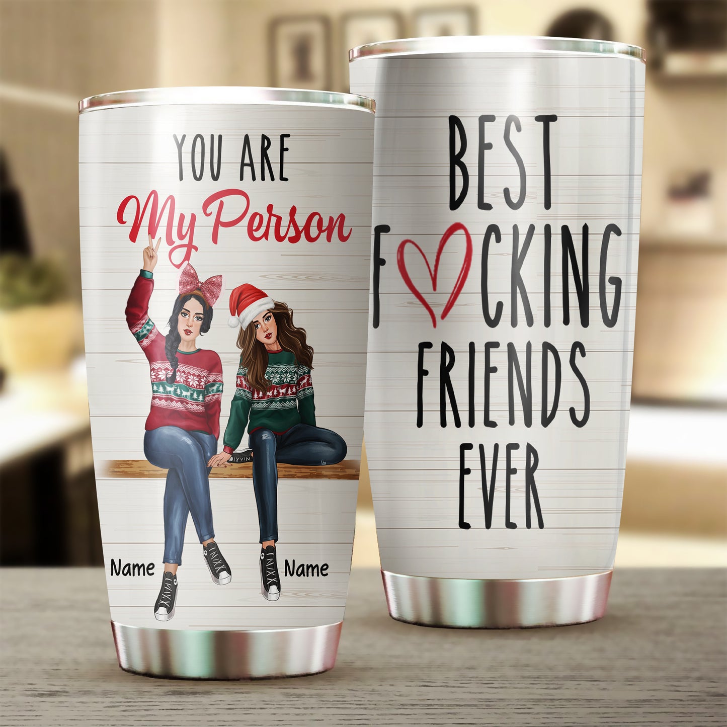 89Customized Best Fcking Friends Ever Personalized Tumbler