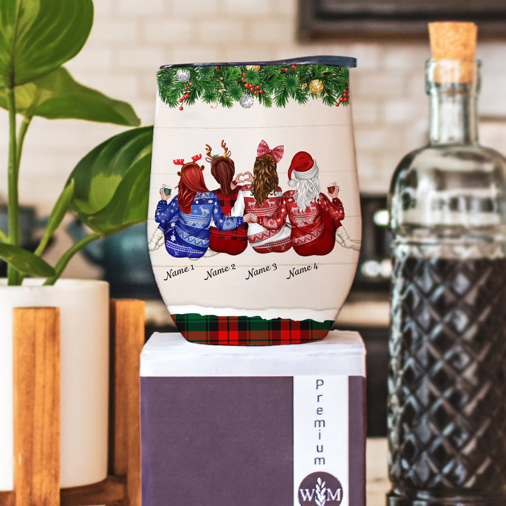 89Customized Friends Are The Fruitcake Of Our Lives Personalized Wine Tumbler