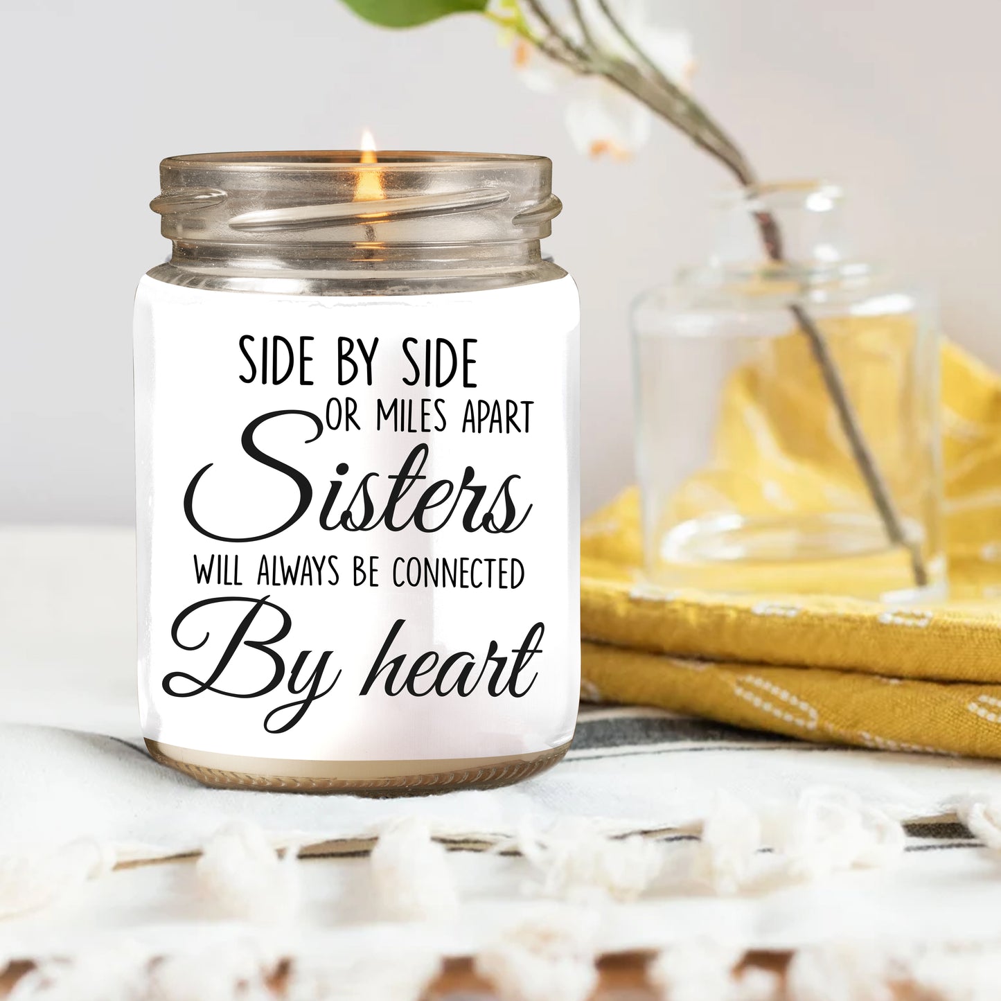 89Customized Sista - Soul Sister - Black Magic Girl Personalized Candle