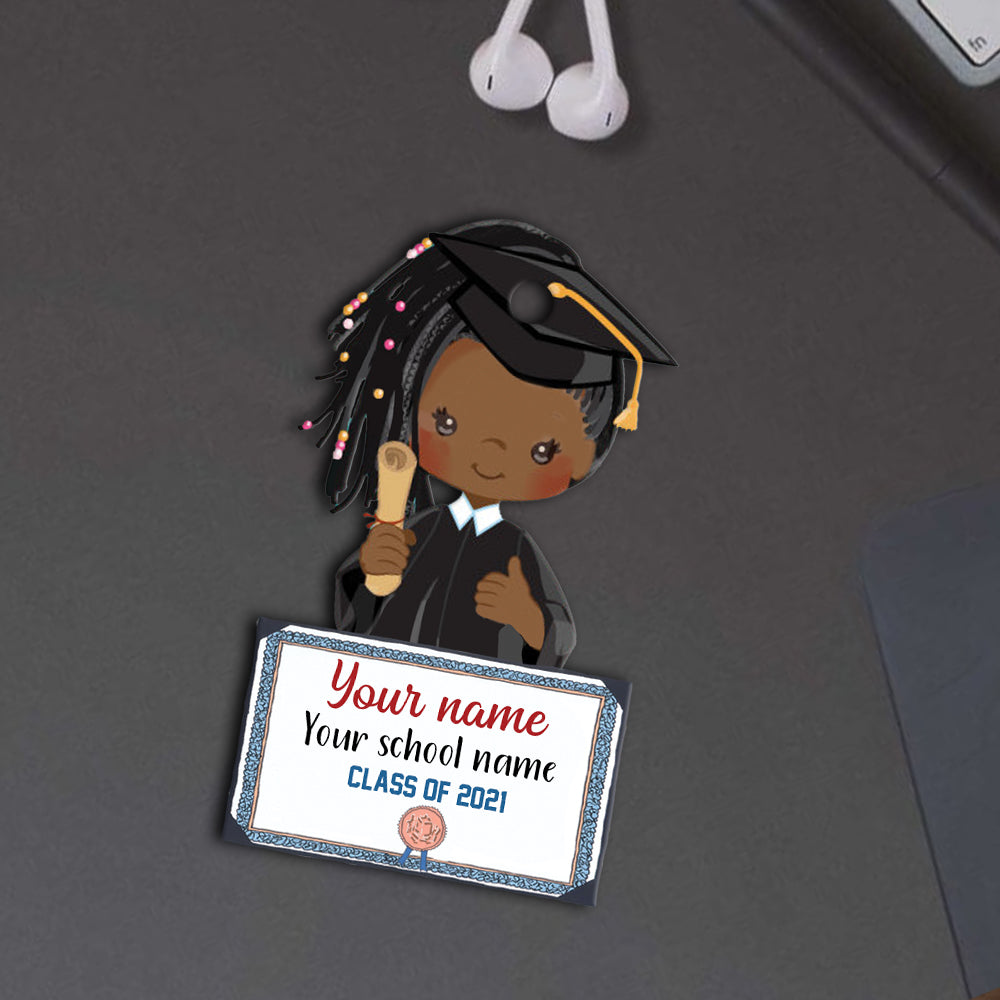 89Customized Personalized Ornament Chibi Girl Boy Graduation