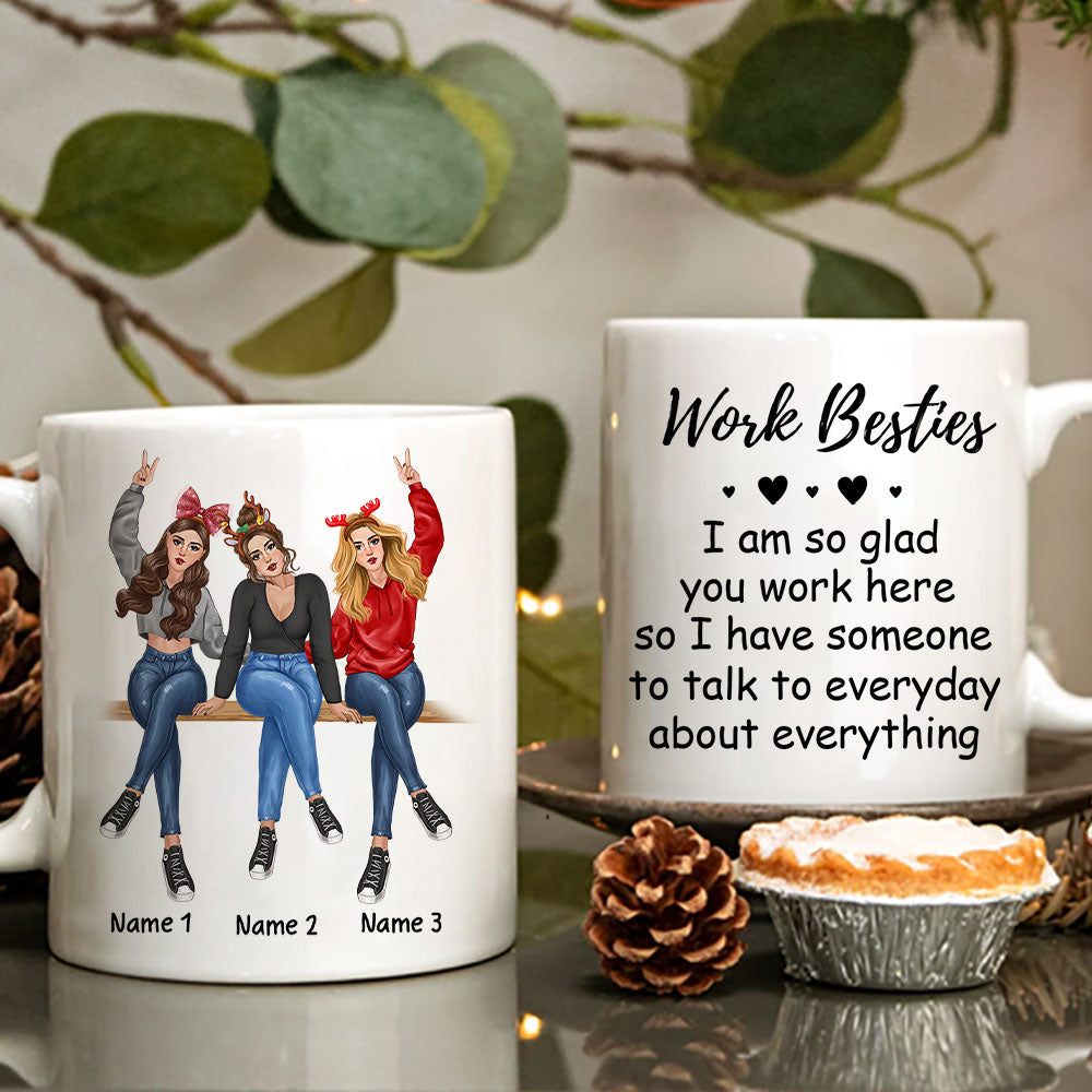 89Customized Work Besties Personalized Mug