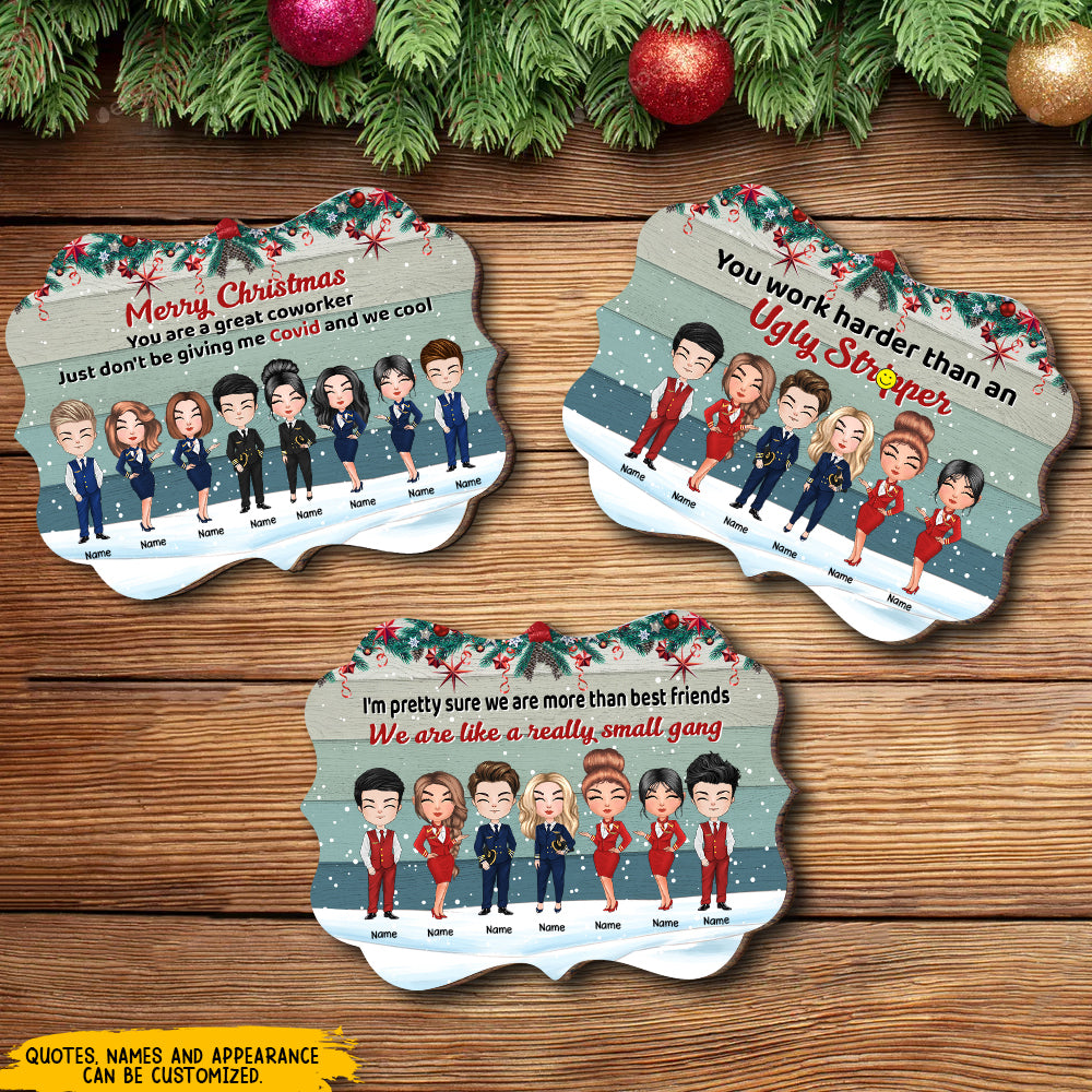 89Customized Work made us colleagues but our potty mouths & inappropriate conversations made us friends Avivation Personalized Ornament