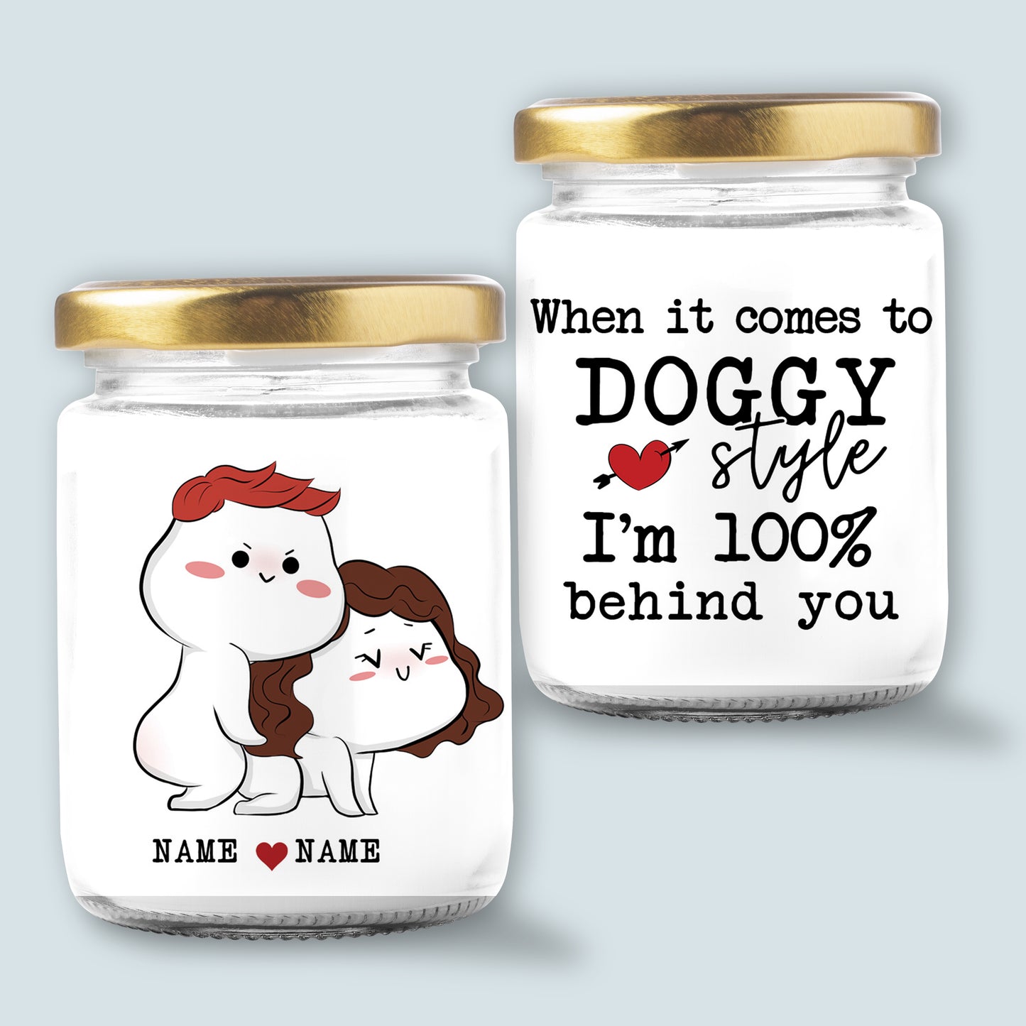 89Customized Naughty Couple Personalized Candle