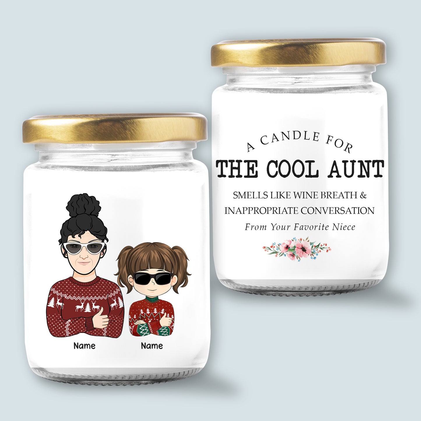 89Customized A Candle For The Cool Aunt Personalized Candle