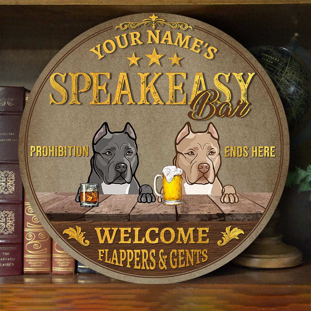89Customized The Speakeasy Welcome flappers and gents Customized Wood Sign