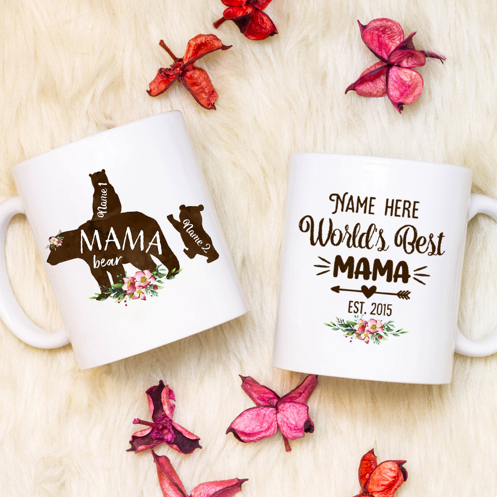 89Customized Personalized Mug Family World's Best Mama