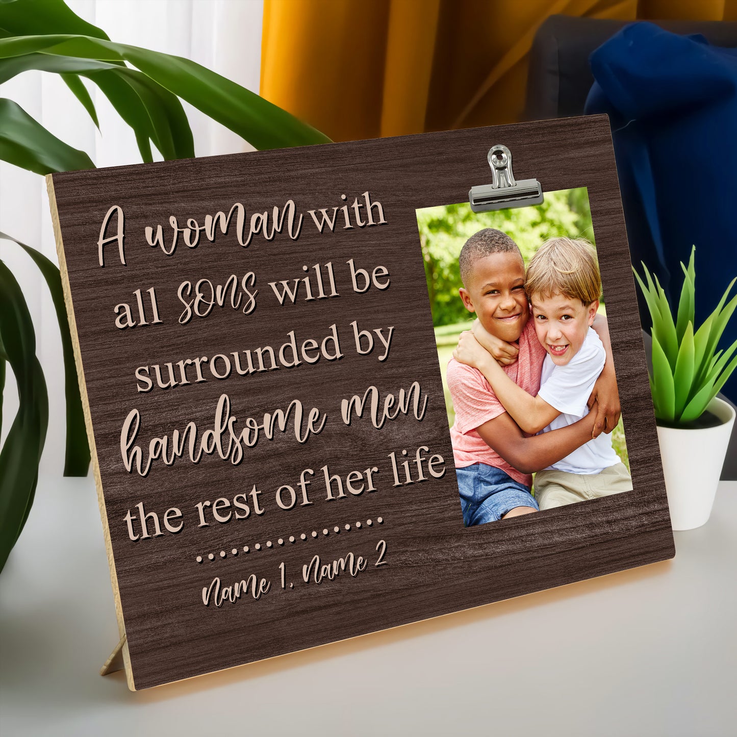 89Customized Personalized Photo Clip Frame Family Mom Of Sons Daughters