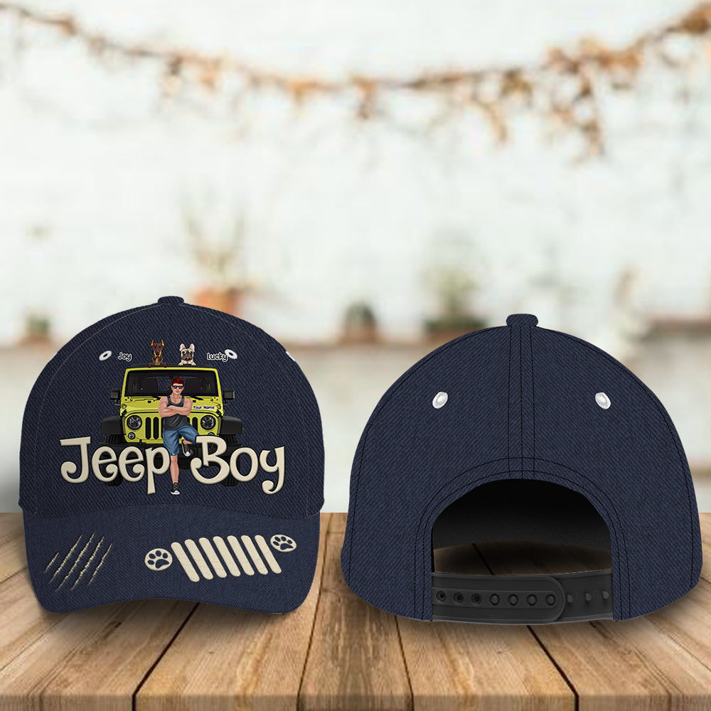 89Customized Jeep Husband/Jeep Wife Personalized Cap