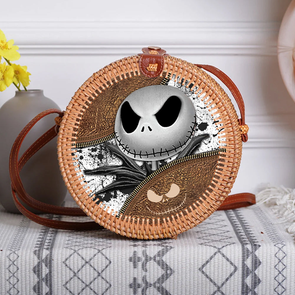 89 Customeized Nightmare rattan straw bag
