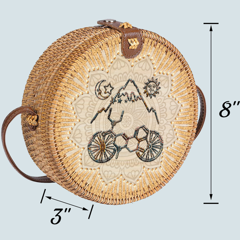 89Customized Cycling madala rattan straw bag