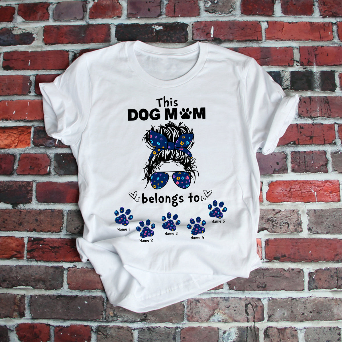 89Customized Personalized Shirt Family Dog Mom