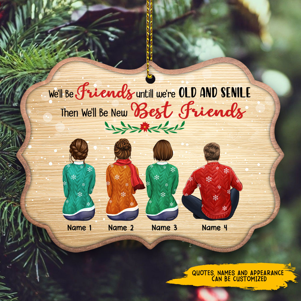 89Customized Because of you I laugh a little harder Personalized Ornament