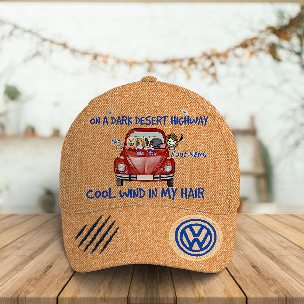 89Customized Personalized Cap Bug Beetle Van On A Dark Desert Dog Cat