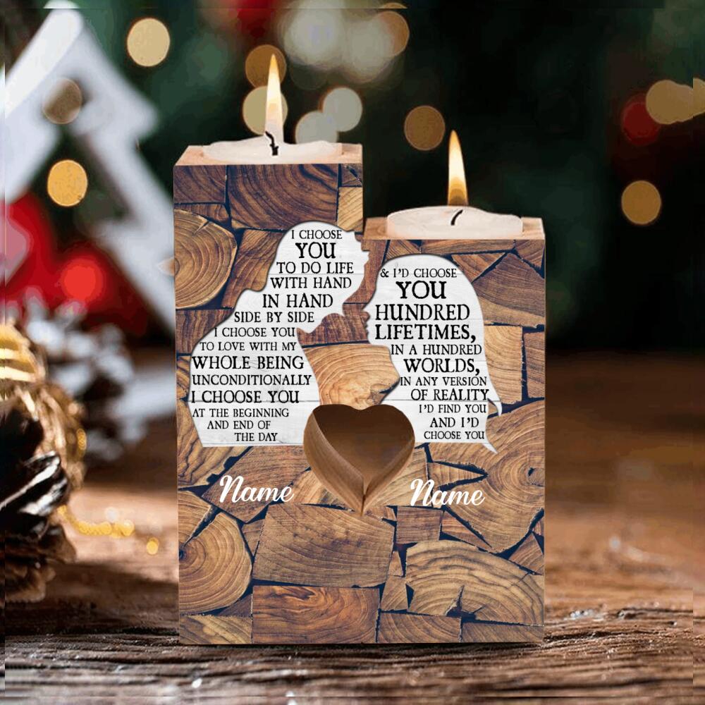 89Customized Personalized Candle Holder I Choose You