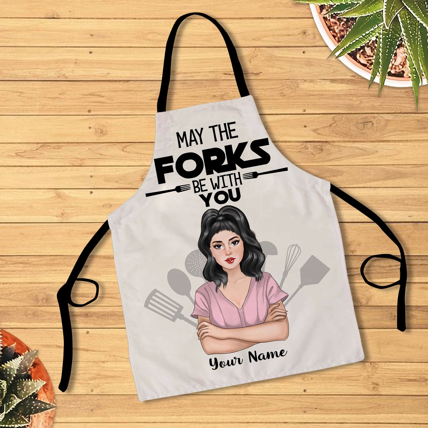 89Customized What Happens We're Eating It Personalized Apron