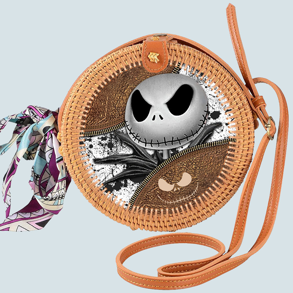89 Customeized Nightmare rattan straw bag