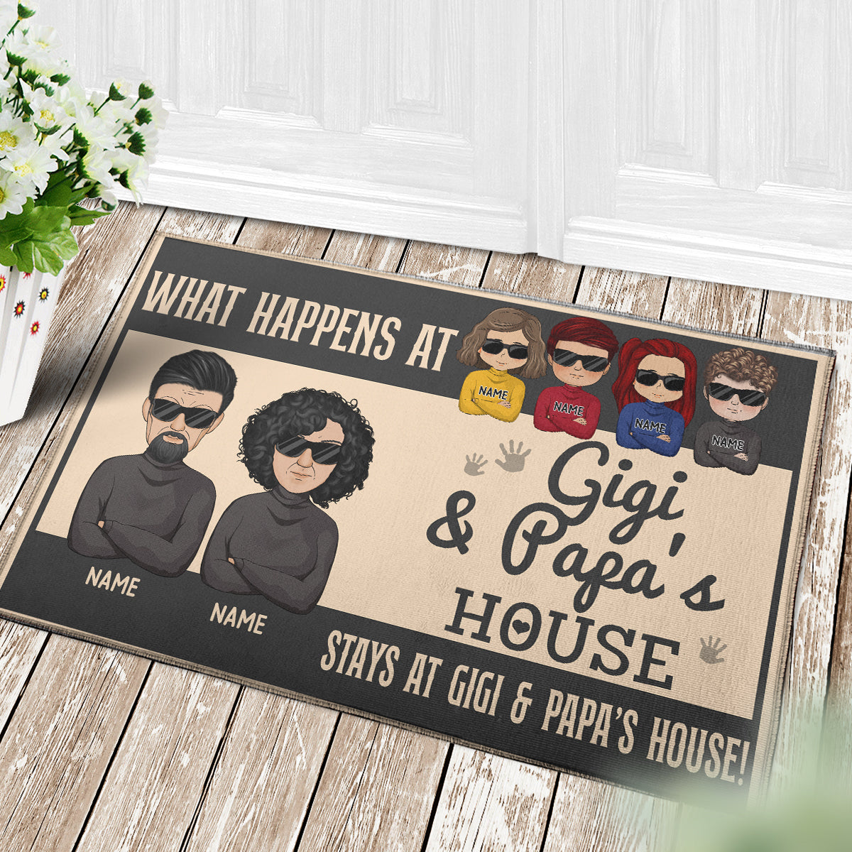 89Customized Grandparent Personalized Doormat