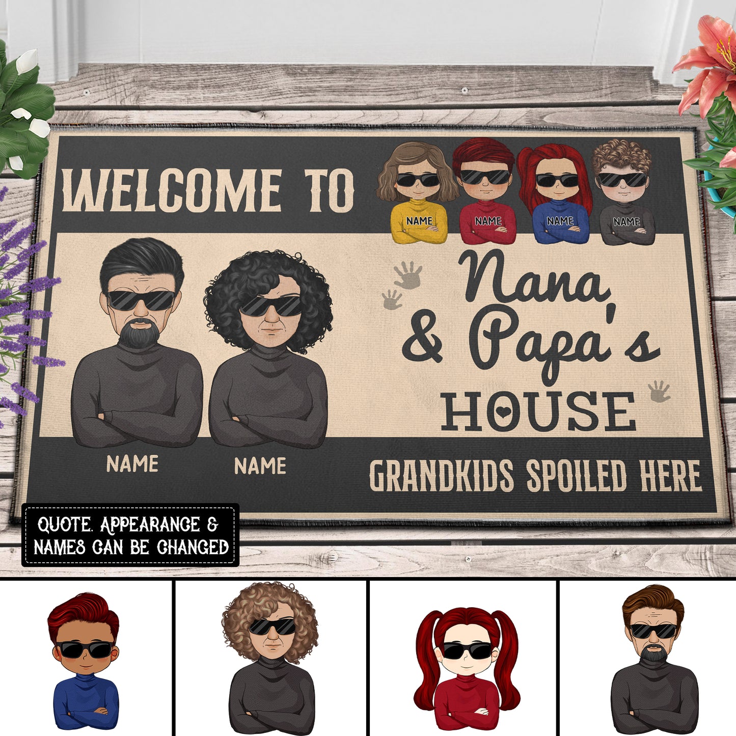 89Customized Grandparent Personalized Doormat