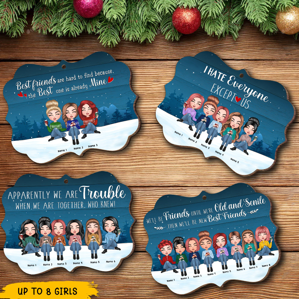 89Customized Our friendship is a true blessing to me Personalized Ornament