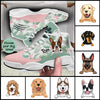 89Customized Funny Dog Tropical Pattern Customized White Air JD13 Shoes