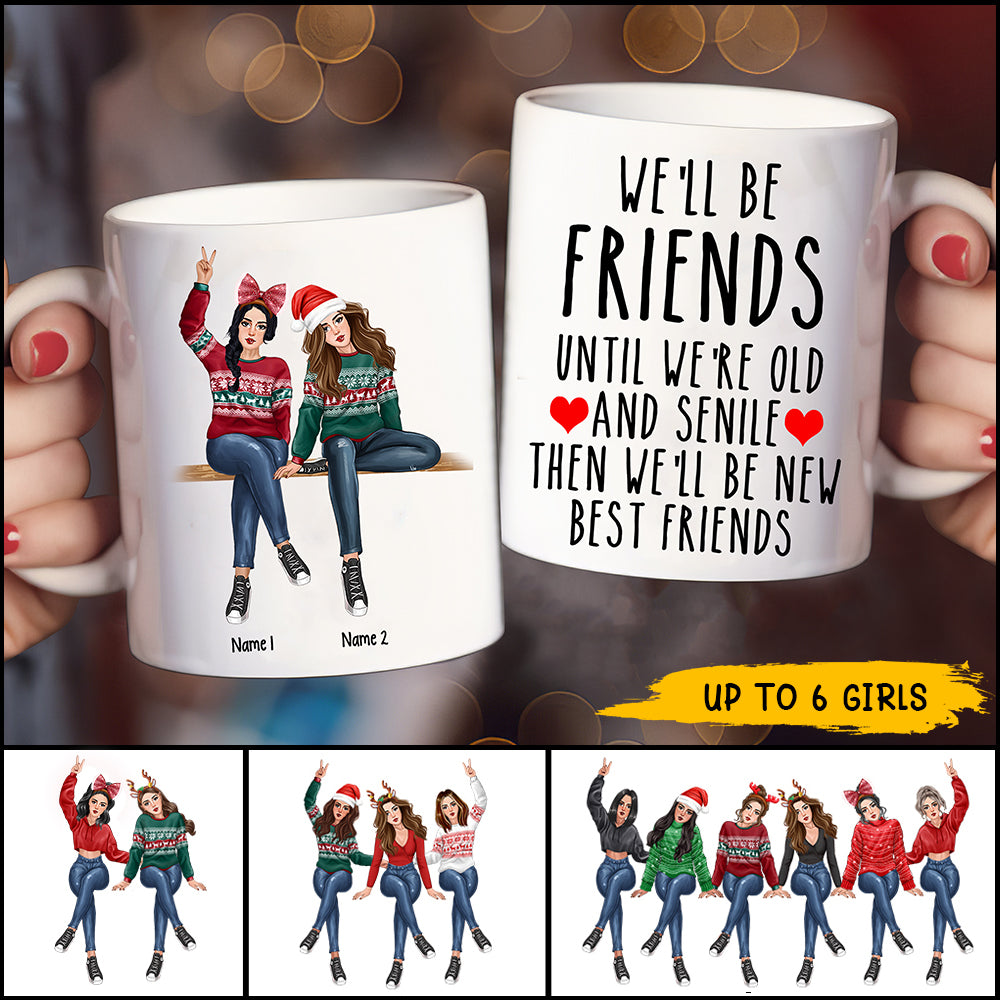89Customized I'd Walk Through Fire For You Sister Personalized Mug
