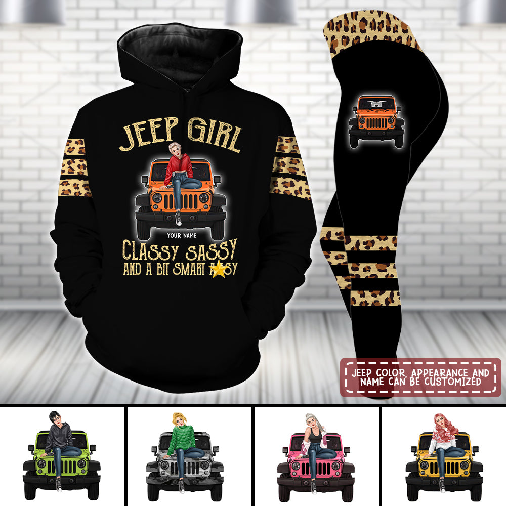 89Customized Jeep Girl Classy Sassy And A Bit Smart Assy Personalized Hoodie And Legging Set