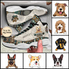 89Customized Jeep and Dog Mandala Pattern Customized White and Black Air JD13 Shoes