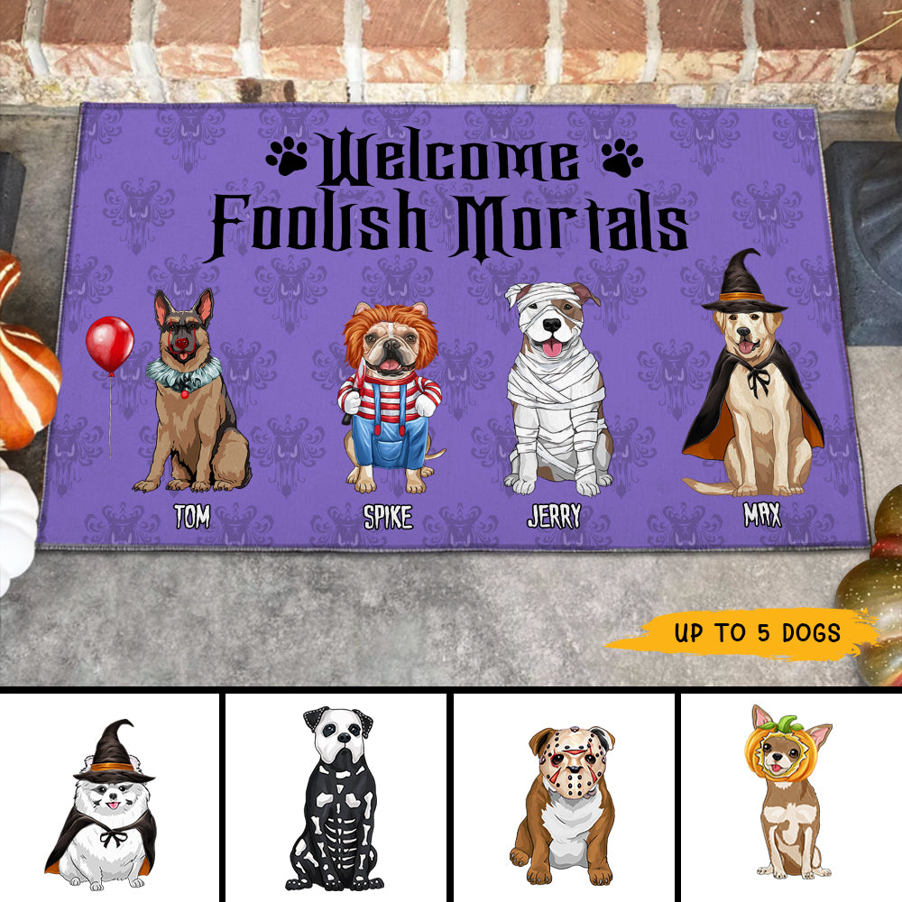 89Customized Welcome Foolish Mortals Doormat