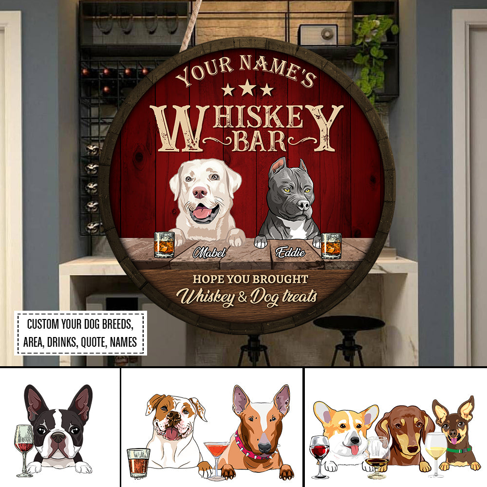 89Customized Lockdown Bar dog Customized Wood Sign
