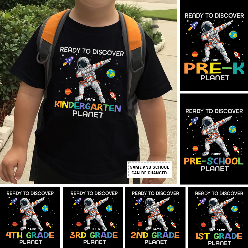 89Customized Back to school Astronaut personalized youth t-shirt