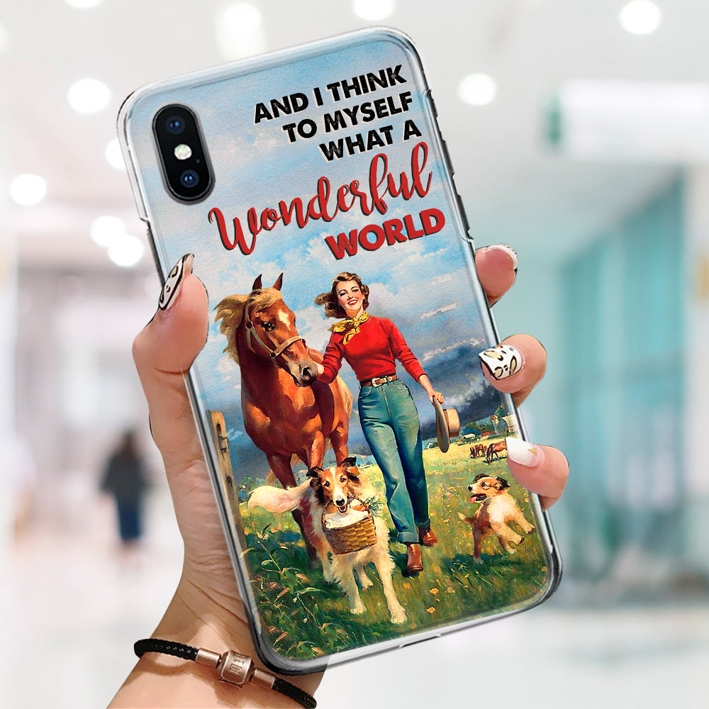 89Customized What a Wonderful World Phonecase