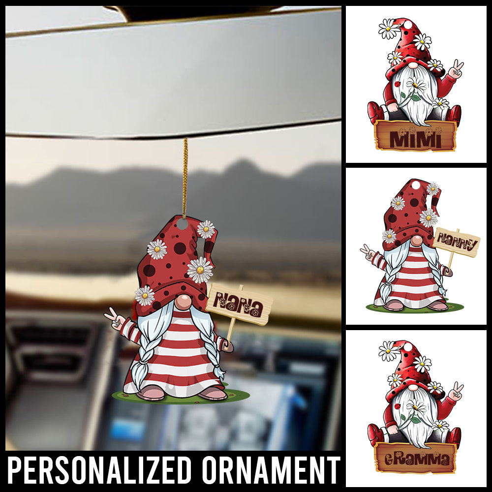 89Customized Personalized Ornament Family Nana Gnomes