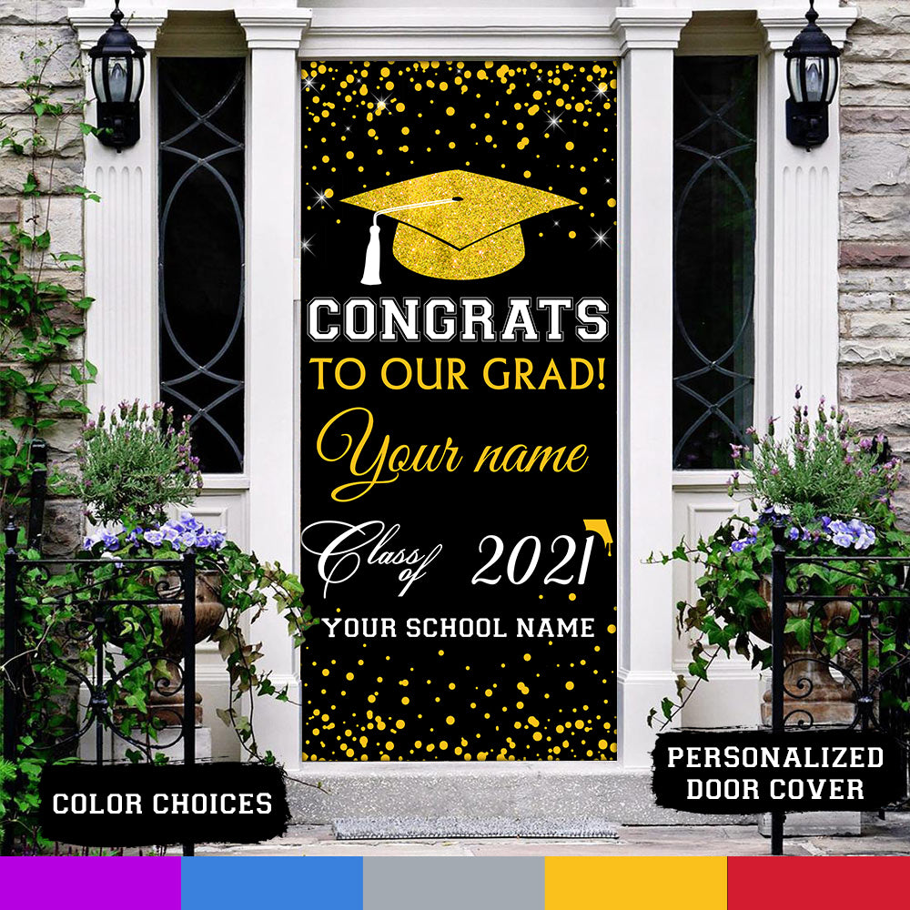 89Customized Personalized Door Cover Our Grad Class 2021 Senior