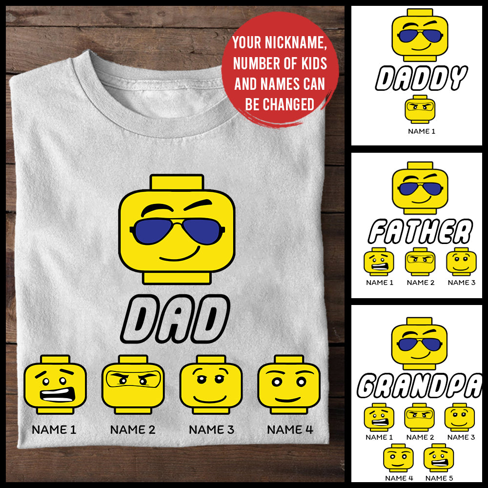 89Customized Lego dad personalized shirt