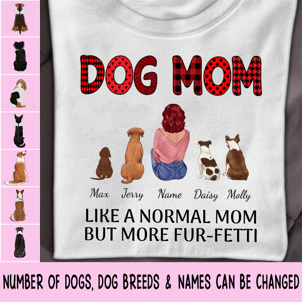 89Customized Personalized 2D Shirt Family Dog Mom More Fur-fetti