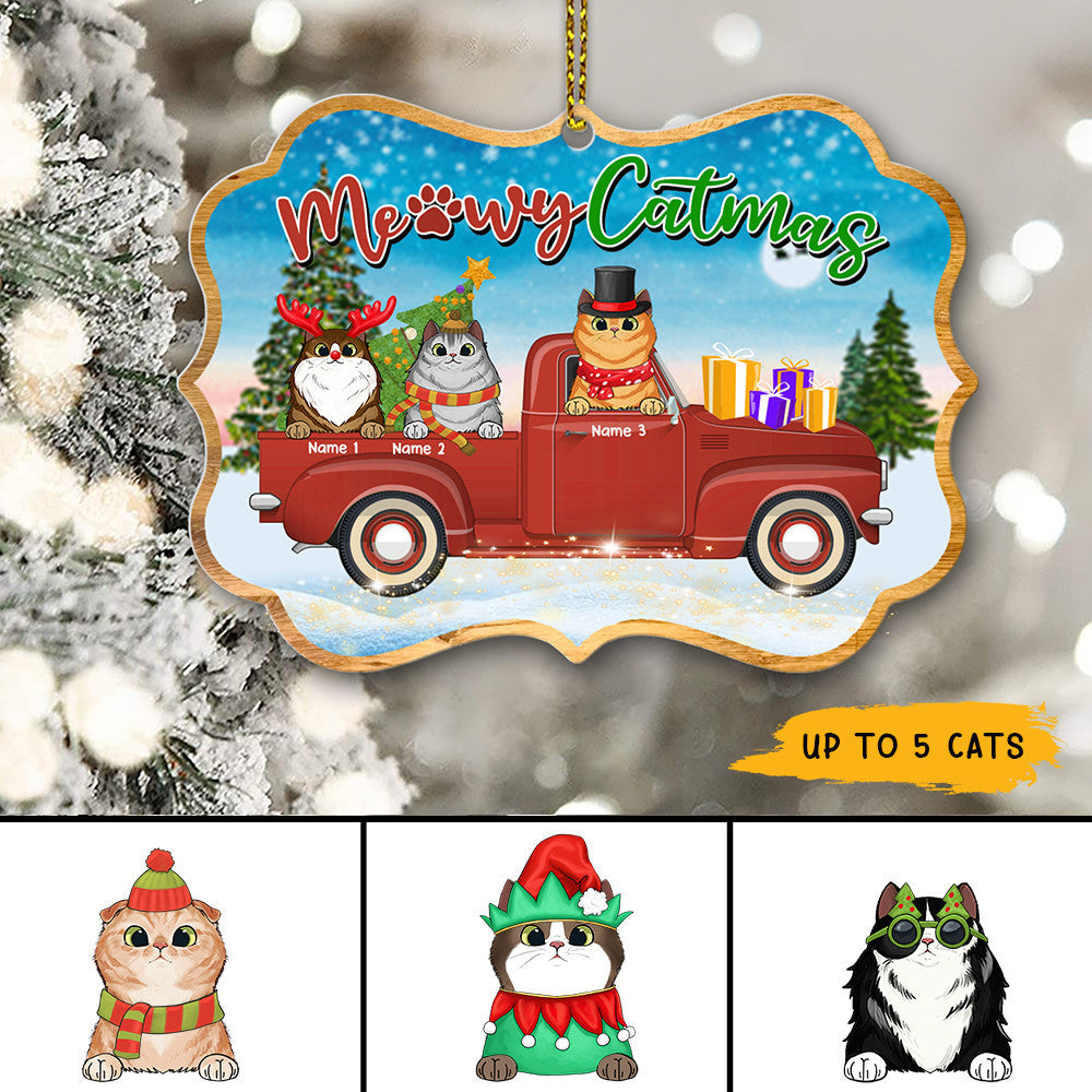 89 Customized Meowy Catmas-Personalized Ornament
