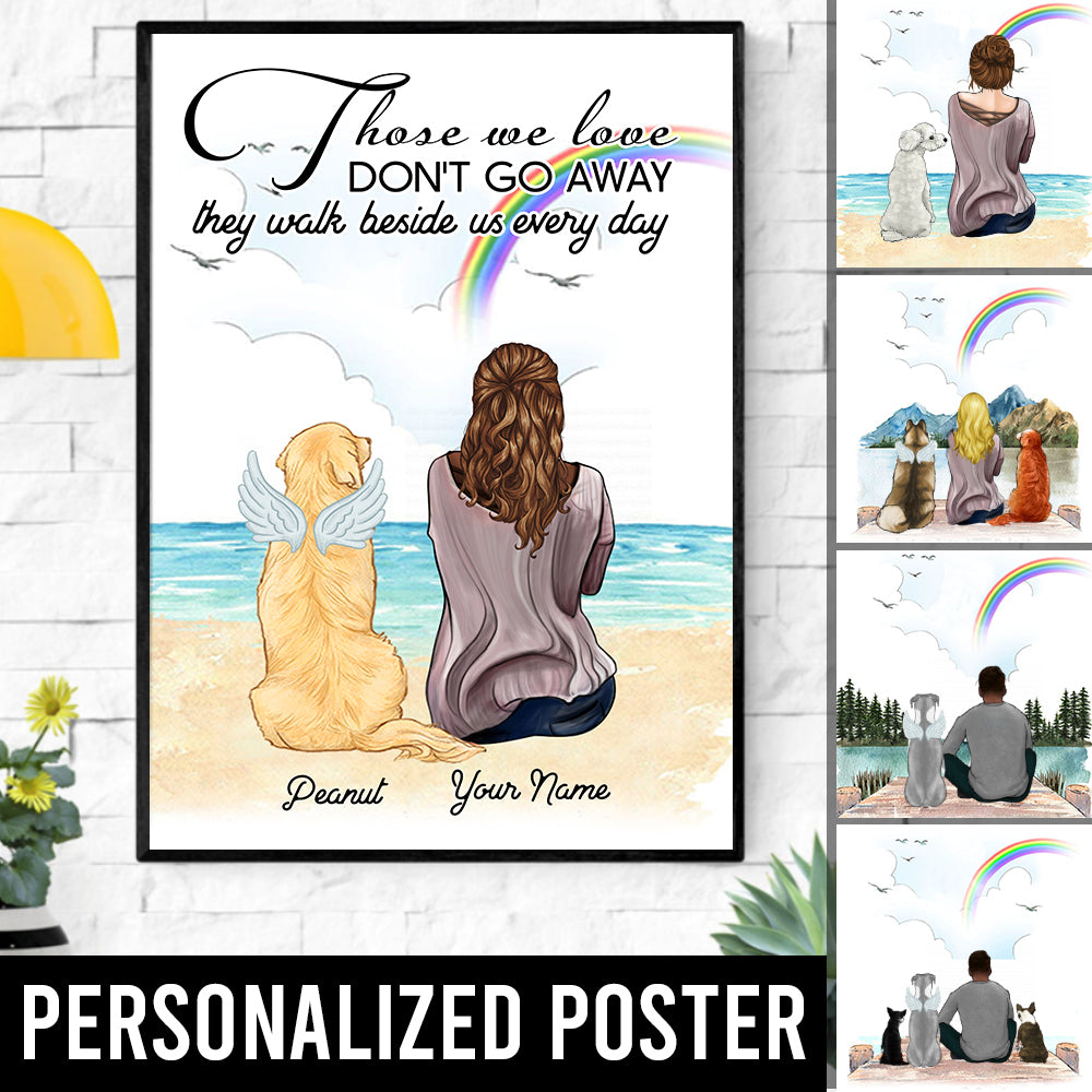89Customized Personalized Poster Those We Love Don't Go Away Dog Mom