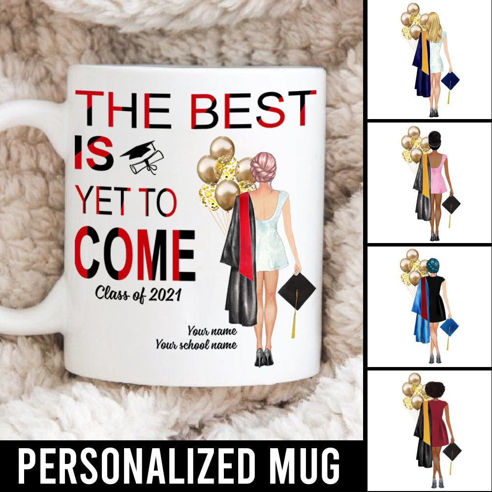 89Customized Personalized Mug Girl Balloon Graduation 2021