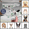 89Customized Tropical Pattern Dog and Cat Customized White Low Top Shoes