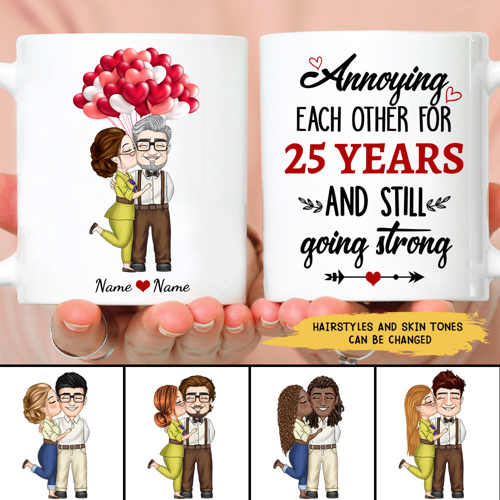 89Customized Annoying each other and still going strong personalized mug
