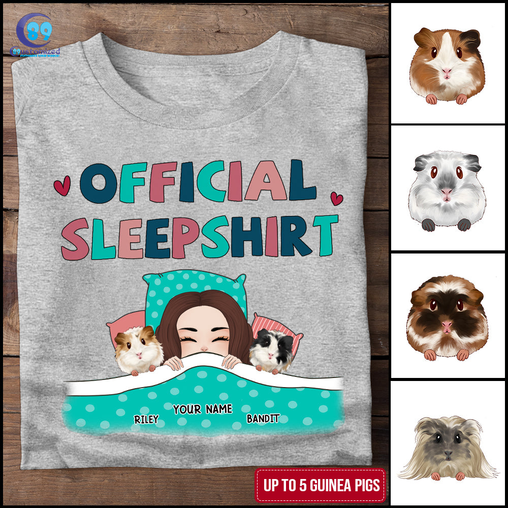 89Customized Official Sleepshirt Guinea Pig Personalized Shirt