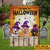 89Customized Happy Halloween From Dog Lovers Personalized Garden Flag