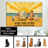 89Customized Dogs And Cats Happily Ever After Personalized Printed Metal Sign