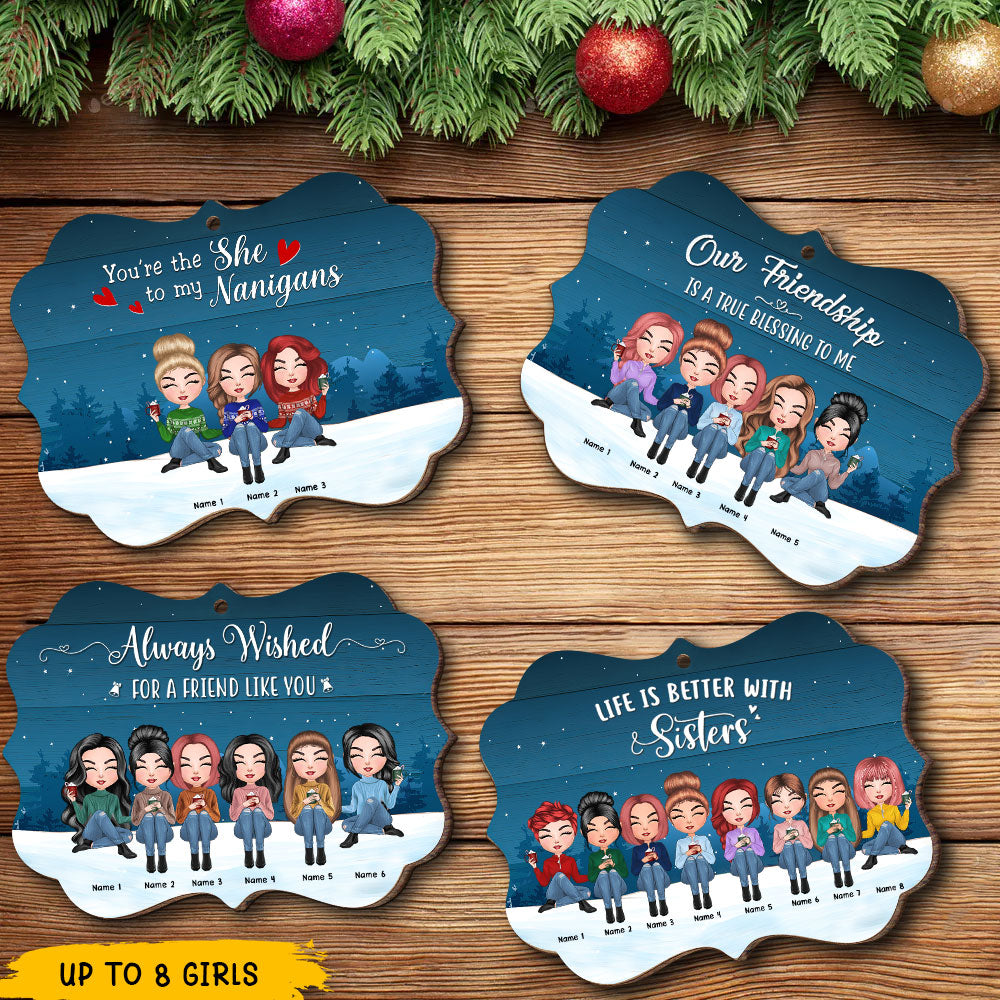89Customized Our friendship is a true blessing to me Personalized Ornament