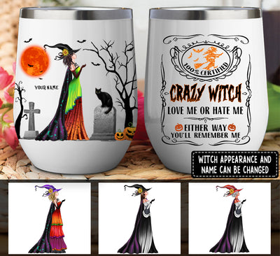 89Customized 100% certificated crazy witch Customized Wine Tumbler