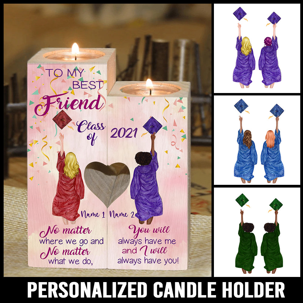 89Customized Candle Holder To My Best Friend Graduate
