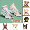 89Customized Just a Girl who loves dogs Rose pattern Customized White Air JD13 Shoes